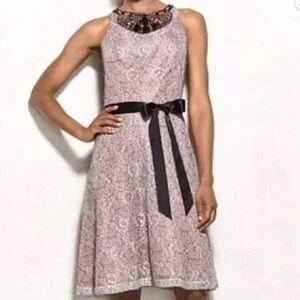 Lovely by Adrianna Papell Lace Overlay Dress Size 14